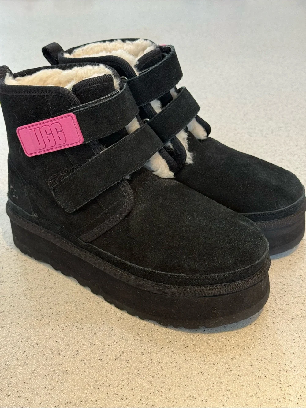 UGG kids platform boots